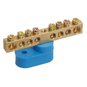 Шина нулевая ШНИ-6х9-8-У1-С на одном угловом изоляторе YNN10-69-8C1-K07