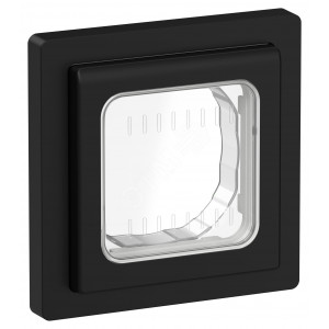 FLITE Рамка 1-местная IP55 Рпро-1-55-ФлЧ черный IEK FI-M10-32-55-K02