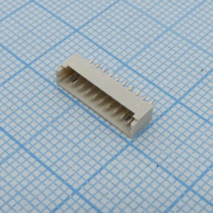 530471010, Разъем типа провод-плата, вертикальный, 1.25 мм, 10 контакт(-ов), Штыревой Разъем