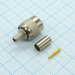 TNC шт обжим RG58, ВЧ разъем