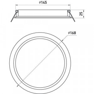 Светильник светодиодный встраиваемый LED 17-15-4K круглый 15Вт 4000К Б0057423