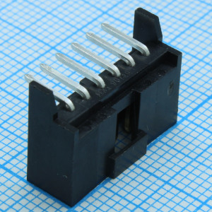 901362206, Корпус закрытого разъема 6 контактов шаг 2,54 мм угловой монтаж в отверстие серия C-Grid IIIї лоток