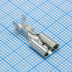 Разъем плоский неизолированный (мама) РП-М(Л) 2.5-(6.3)