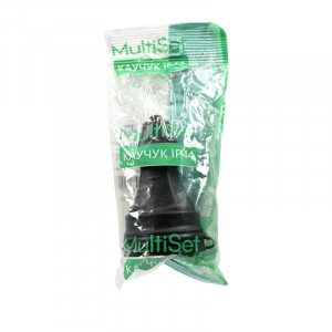 Розетка кабельная 2К+З MultiSet 16А/250В IP44 каучуковая черн. SE MST4002BK