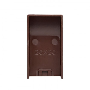 Заглушка (25х25) (4 шт) темное дерево EKF-Plast