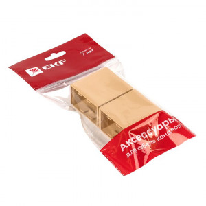 Соединитель (40х25) (4 шт) светлое дерево EKF-Plast