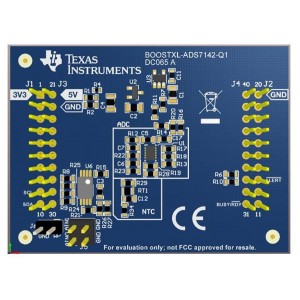 BOOSTXL-ADS7142-Q1, Средства разработки интегральных схем (ИС) преобразования данных ADS7142-Q1 12-bit 140kSPS 2-channel nanopower SAR ADC BoosterPack? plug-in module