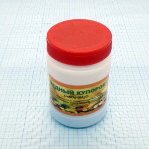 Медный купорос 250г., Сульфат меди имеет многоцелевое назначение в зависимости от области применения и используется в качестве сырья для получения других соединений.