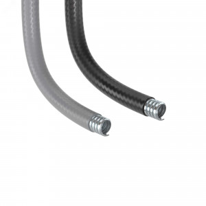 Металлорукав DN 12мм в гладкой ПВХ изоляции, Dвн 12,0 мм, Dнар 18,0, 50 м, цвет серый 6070R-12