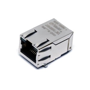 JX30-0005NL, Модульные соединители / соединители Ethernet 1X1 TAB UP W/LED'S ETHERNET (NON PoE)