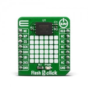 MIKROE-3780, Средства разработки интегральных схем (ИС) памяти Flash 5 Click