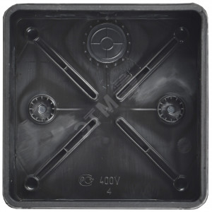 Коробка расп. КМ42455 о/п 100х100х50мм IP67 8 вв. черная UKO21-100-100-050-K02-66