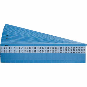 brd56801, SLF-1-33 кабельный маркер, самоламинирующийся винил В-292, размер 6.35х38мм,  легенда 1-33, 825 шт/упак.