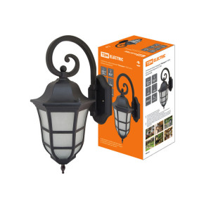 Светильник садово-парковый "Меридиан" 100 Вт, вниз, матовое/черный, Е27, SQ0330-0096