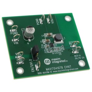 MAX17541GTBEVKIT#, Средства разработки интегральных схем (ИС) управления питанием Evkit for MAX17541G, 600KHz, 40V, adj, PWM