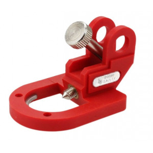 gwrD15W, Блокиратор тумблеров автоматических выключателей без упора, нейлон, размер тумблера – до 20х20 мм, 47х35 мм, цвет – красный, 1 шт/упак