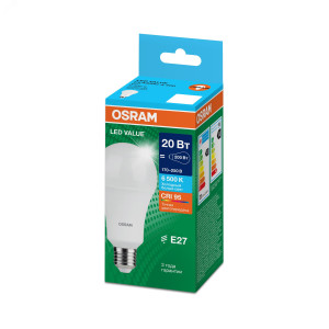 Лампа светодиодная LED Value LVCLA150 20SW/865 20Вт грушевидная матовая E27 230В 10х1 RU OSRAM 4058075579378