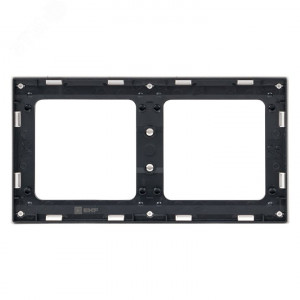 Рамка 2-м Стокгольм бел. с линией цвета черн. PROxima EXM-G-305-10