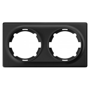 Рамка 2-м Florence черн. 1E52201303 2172829