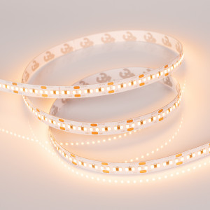 Лента MICROLED-M300-8mm 24V Warm3000 (8 W/m, IP20, 2216, 5m) 023559(2), Светодиодная лента MICROLED-M300, открытая. Светодиоды 2216, 300 шт/м (1500 шт на 5 м), белая плата, ширина 8 мм, скотч 3M. Цвет ТЁПЛЫЙ 3000 K, цветопередача CRI>90, угол 120°. Питание 24V, мощность 8 Вт/м (40 Вт на 5 м). Размеры 5000x8x1.3 мм. Мин. отрез