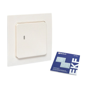 Умный выключатель Стокгольм 1-кл. белый Zigbee EKF Сonnect RCV-ST1-WD-ZB