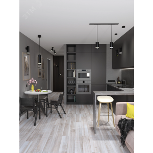 Светильник 4017 GX53 потолочный накладной черн./хром LT-UPB0-4017-GX53-1-K56