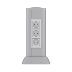 Миниколонна алюминиевая 0,35 м, цвет темно-серебристый металлик 19534