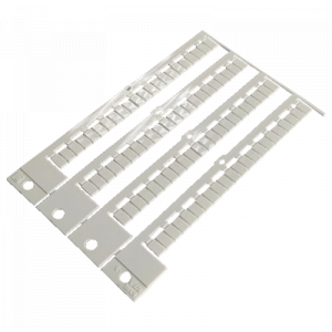 Маркировка для клемм (полоска) BZ/WKF 2,5/M YE, Маркировочные шильдики, для клемм сечением 2,5 мм.кв., боковая / верхняя, 88 шильдиков, нанесенные символы: чистая, размер шильдика: 5,75 x 8,3 мм, цвет: желтый