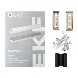 Светильник светодиодный линейный ДБО-150 черный 60Вт 4000К 1480x65x70 IP20 LUMA EKF LBL-150-60-B-4000