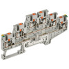 ARMAFIX Клемма пружинная Push-in CP-ML-PEN 3 ур. земля-низ 2,5мм2 серая IEK YCT23-03-3-K03-002