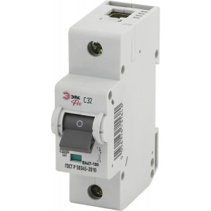 Автоматический выключатель PRO NO-902-262 ВА47-100 1Р 32А кривая С 10 кА Б0048852