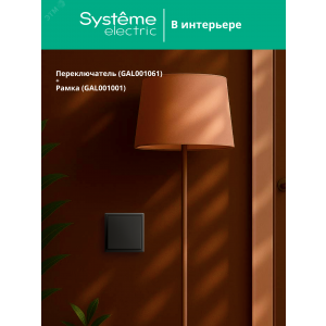 Переключатель 1-кл. ArtGallery (сх. 6) 10AX механизм карбон SE GAL001061