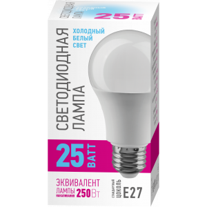 Лампа светодиодная 25вт OLL-A60-25-230-6.5K-E27-PROMO ОНЛАЙТ 32031