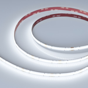 Лента COB-X512-10mm 24V White-MIX (15 W/m, IP20, CSP, 5m) 037130, Лента COB сплошной засветки без видимых светодиодов. Светодиоды CSP, 512 шт/м (2560 шт на 5 м), белая плата, скотч 3M. Цвет MIX БЕЛЫЙ 2700K+6000K, цветопередача CRI>90, угол 160°. Питание 24V, мощность 15 Вт/м (75 Вт на 5 м). Размеры 5000x10x2мм. Мин. отр