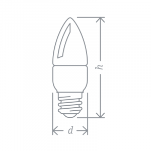 Лампа светодиодная 61 327 NLL-C37-8.5-230-2.7K-E27-FR 8.5Вт свеча матовая 2700К тепл. бел. E27 640лм 176-264В 61327