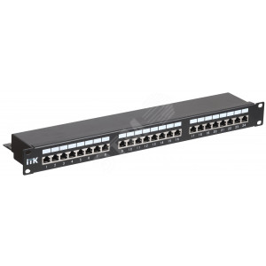 Патч-панель 1 юнит кат.5Е STP 24 порта (IDC Dual) PP24-1UC5ES-D05