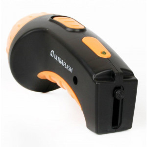 Фонарь аккумуляторный LED3804 4LED аккум. SLA 220В пластик. черн./желт. (кор.) 9215