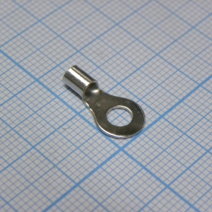 GRNB 2-4L, наконечник кабельный кольцевой без изоляции d=4.3мм, сеч. пров.1.5-2.5мм2
