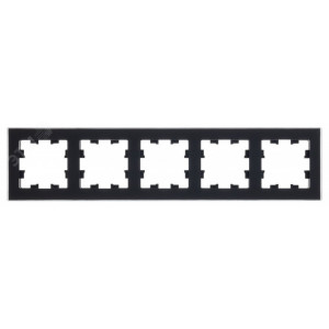 Рамка 5-м AtlasDesign Nature матов. органич. стекло черн. SE ATN331005