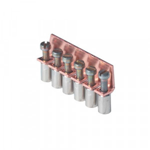 Соединительная перемычка VB WKM 2,5/15 - 6, Соединительная перемычка, 6 полюсов, неизолированная, винтовая, для клемм: WKM 2,5 / 15