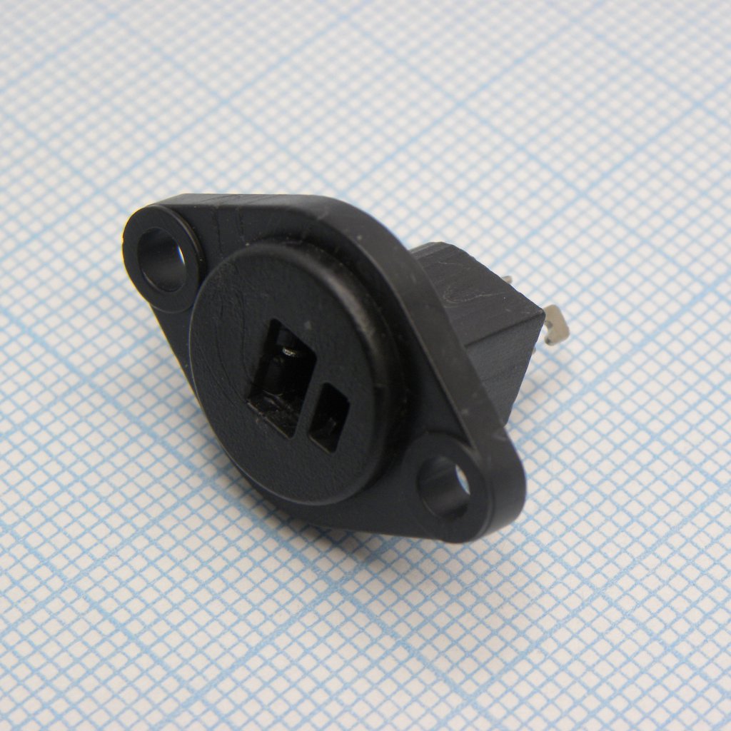 Разъем "точка-тире" гнездо приборное, разъем для АС, ОНЦ-ВН, гнездо под ...