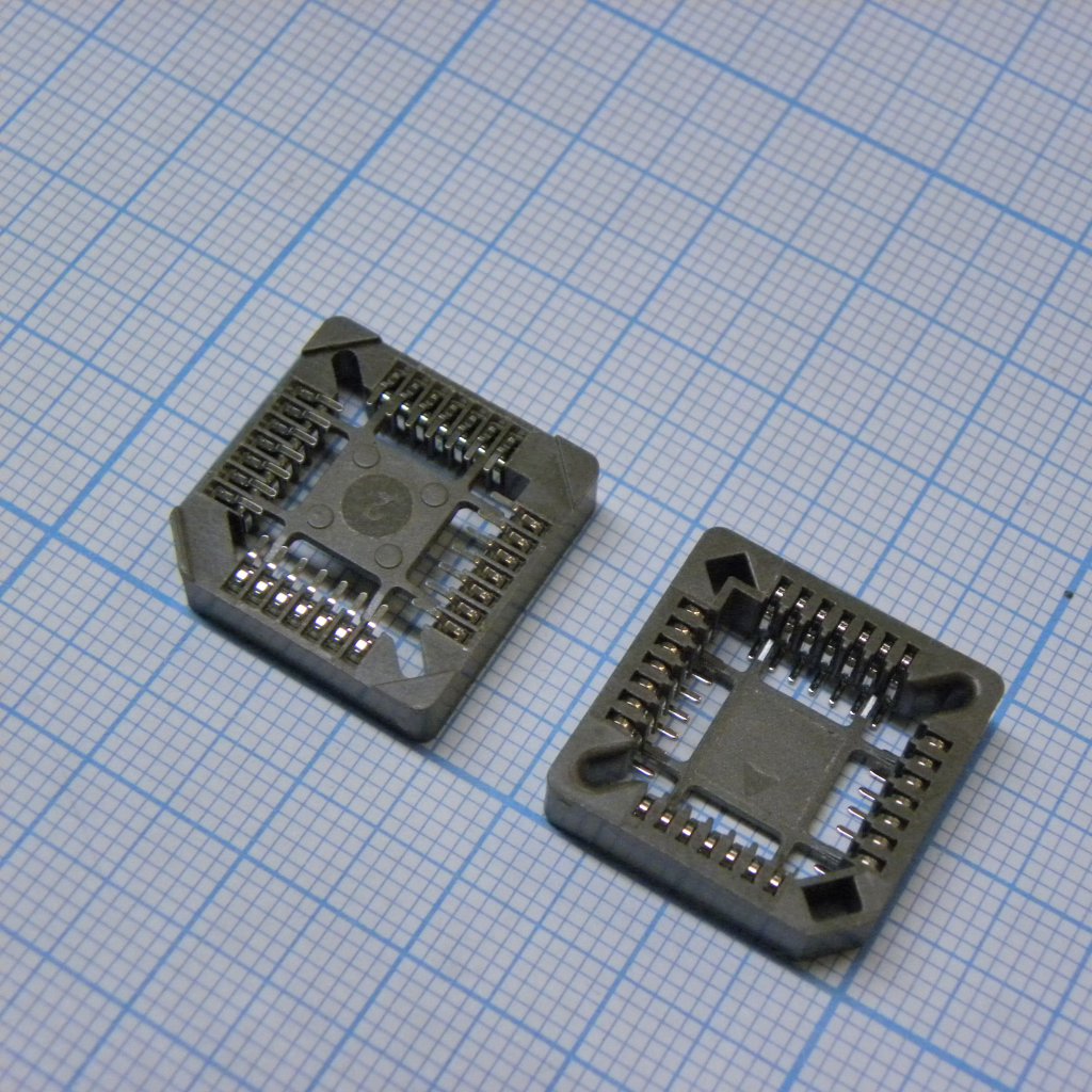 PLCC-28 SMD, AUK Connector Панель PLCC купить оптом и в розницу