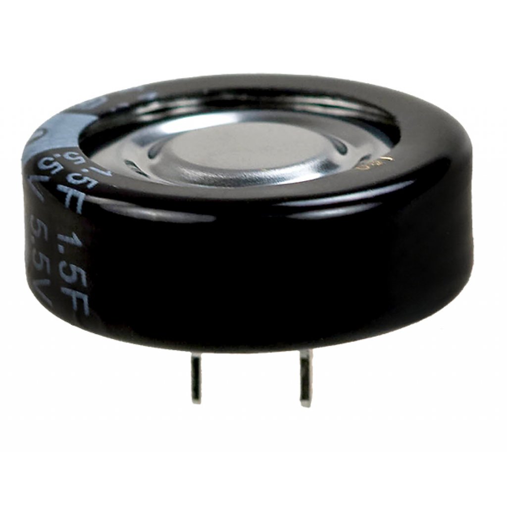 Supercondensatore Panasonic 1.5F -20 → +80% 3.6V cc, Su foro