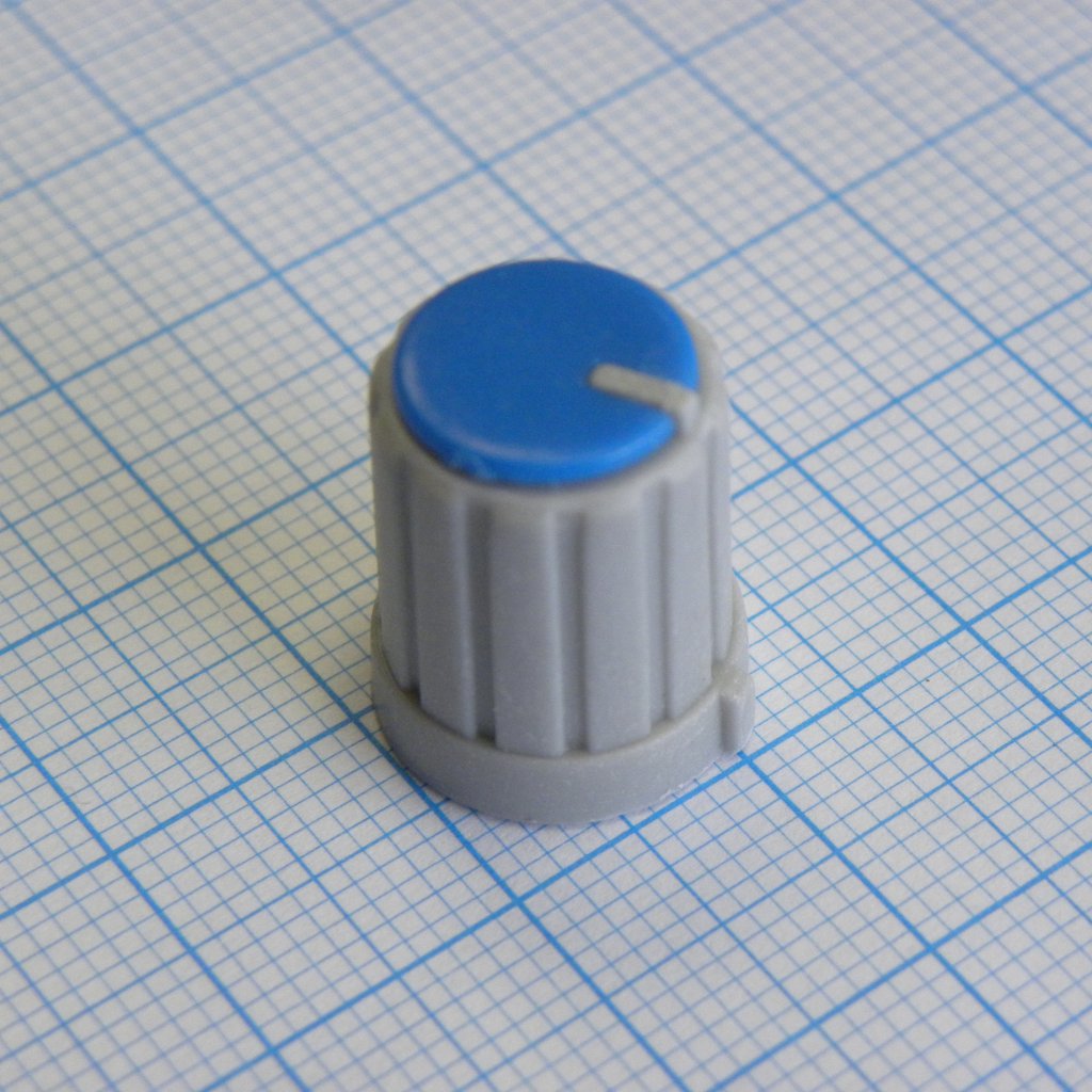 Ручка RR4853 серо-син. лыска d = 6mm