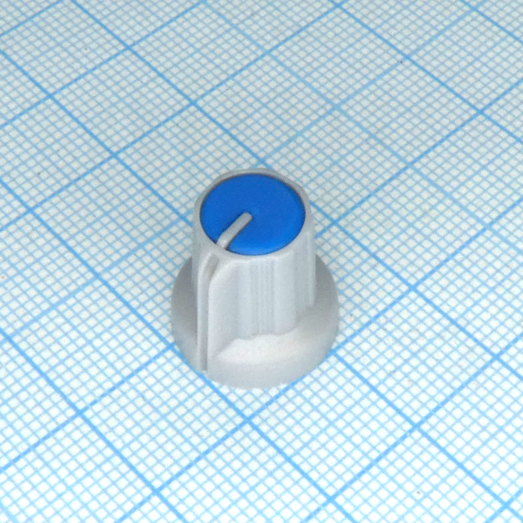 Ручка RR4836 серо-синяя. насечка, d = 6mm