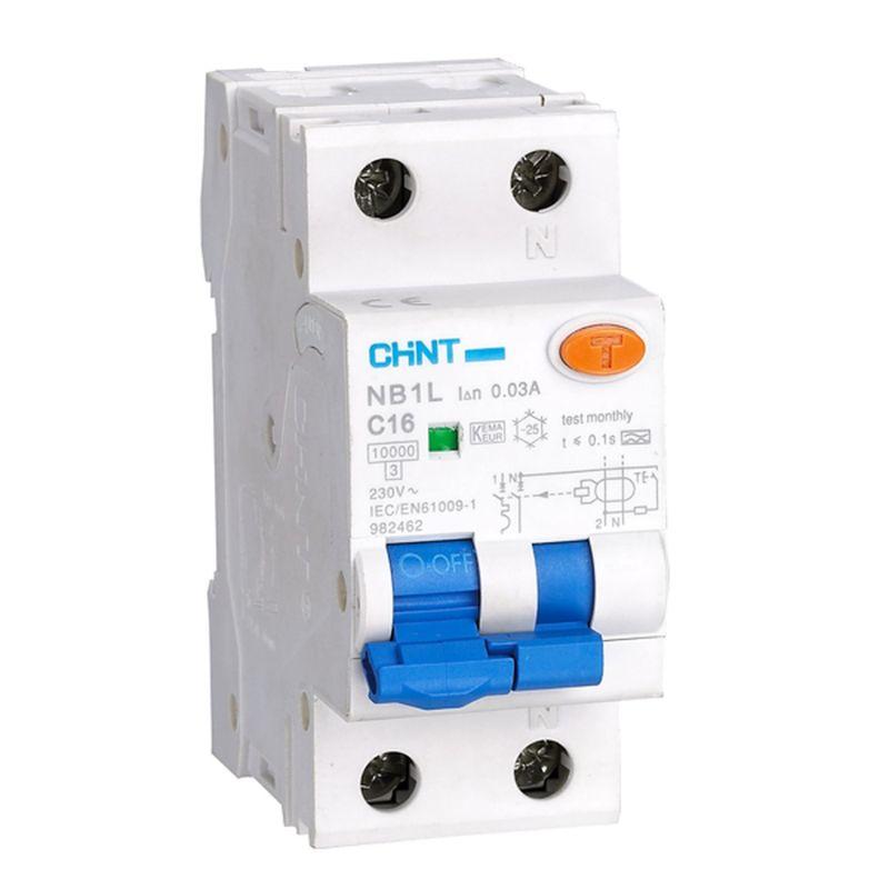 Выключатель автоматический дифференциального тока 1п+N C 32А 30мА тип AC 10кА NB1L (36мм) CHINT 203110