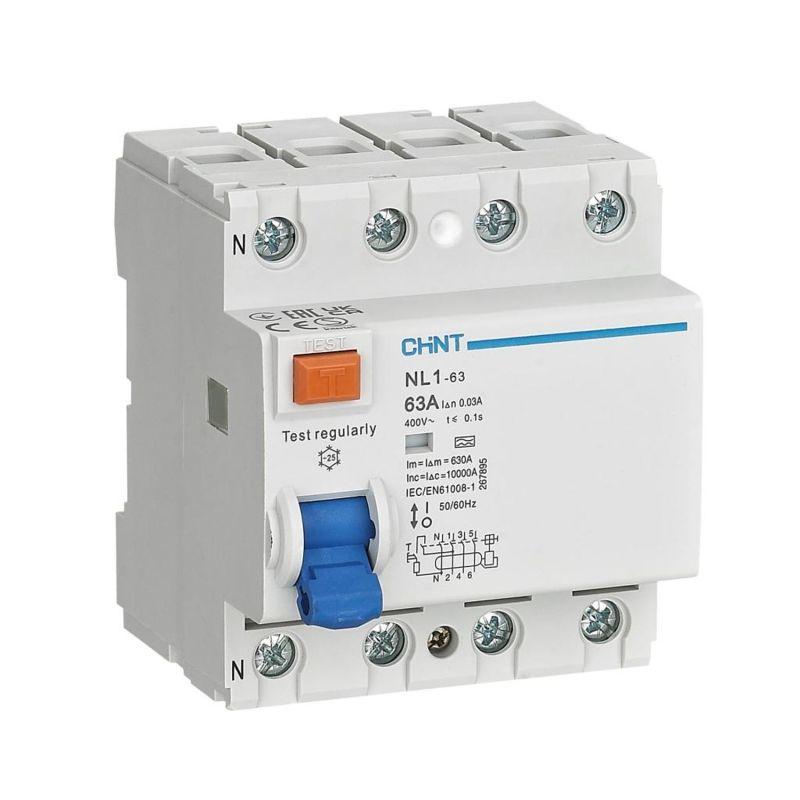 Выключатель дифференциального тока (УЗО) 4п 100А 300мА тип AC-S NL1-100 10кА (R) 200425