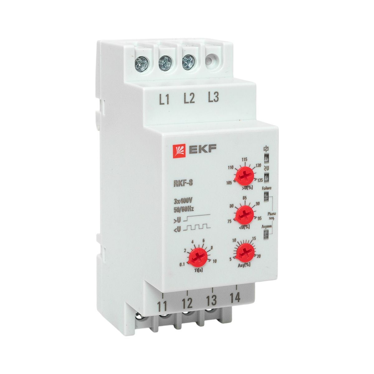 Реле контроля фаз РКФ-8 многофукц. rkf-8