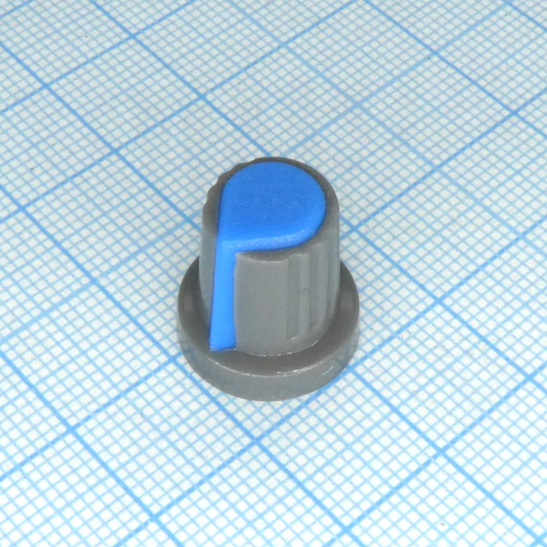 Ручка RR4817 серо-синяя. насечка, d = 6mm