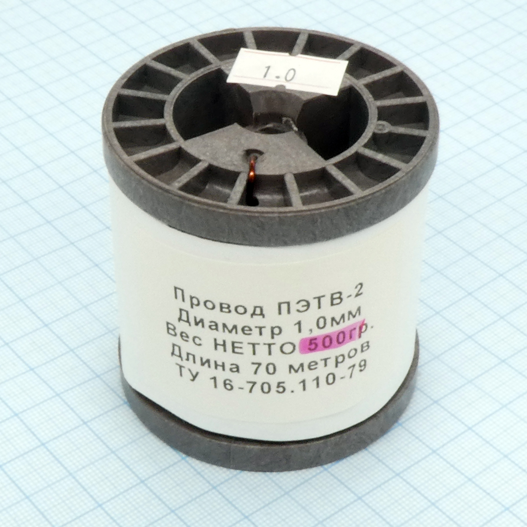 Провод ПЭТВ-2 d= 1,0мм 500гр.катушка, No Name (катушка К63 - длина 70 ...
